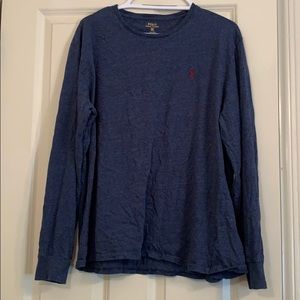 Navy Polo long sleeve T shirt